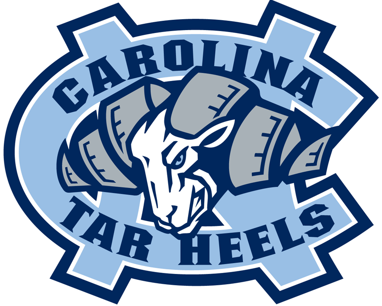 North Carolina Tar Heels 1999-2004 Primary Logo diy iron on heat transfer...